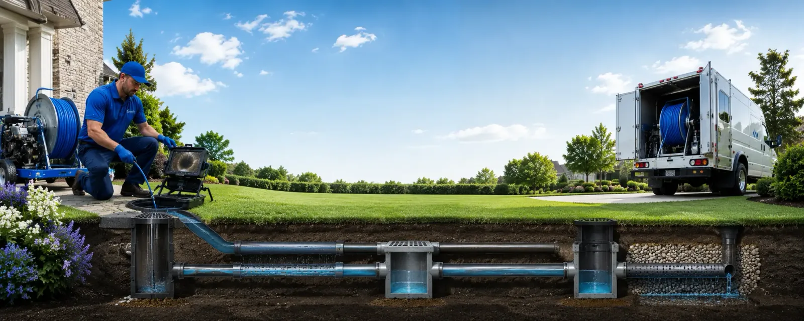 Outdoor drain cleaning information for Sachse, TX